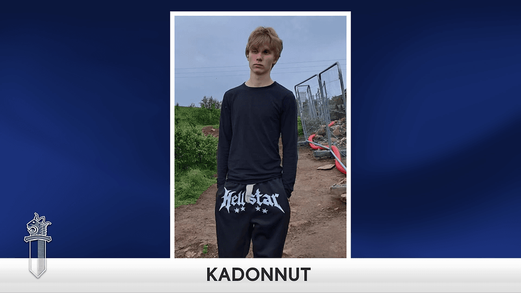Poliisi julkaisi kuvan kadonneesta.