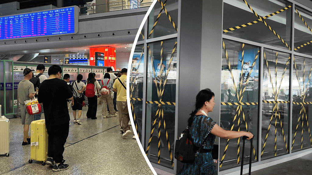 Kiinan valtion median CCTV:n mukaan Shanghain kahdelta päälentokentältä on peruttu sunnuntaina lähes 1 400 lentoa.