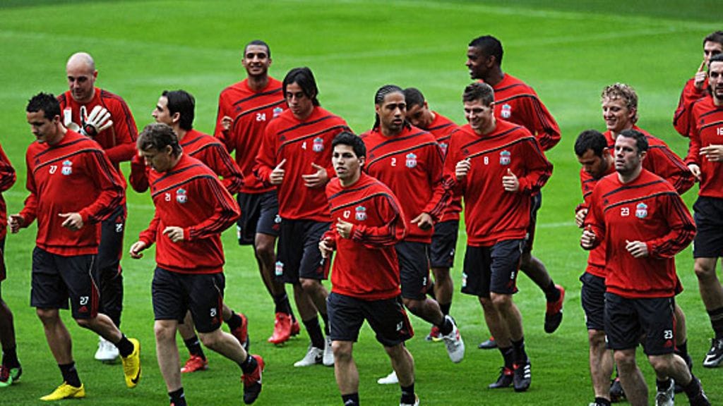 Liverpool harjoittelee Vicente Calderonilla. Kuva: Denis Doyle/GETTY.