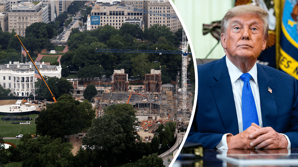 Rakennustyöt Valkoisen talon alueella ovat täydessä vauhdissa. Donald Trump on ilmoittanut aikovansa viedä Valkoiseen taloon suunniteltua juhlasalia koskevan oikeuskiistan Yhdysvaltain korkeimpaan oikeuteen sen jälkeen, kun liittovaltion muutoksenhakutuomioistuin määräsi keskeyttämään rakennustyöt kahdeksi viikoksi.