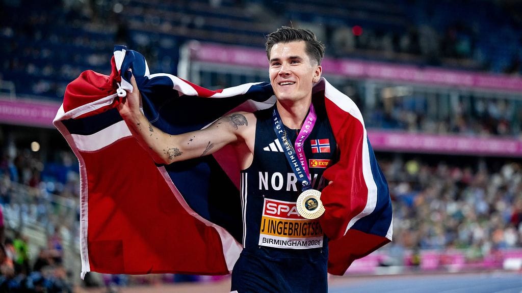 11 kuukauden kilpailutauko ei estänyt Jakob Ingebrigtseniä nappaamasta kultamitalia Birminghamissa.