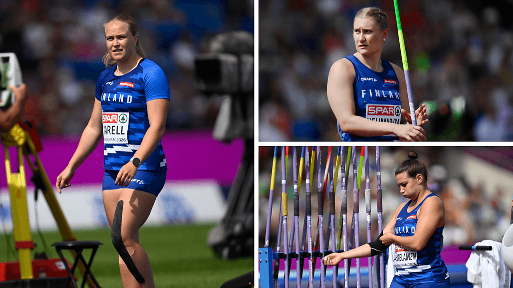 Emilia Karell, Rebecca Nelimarkka ja Jatta-Mari Jääskeläinen karsiutuivat naisten keihäsfinaalista.
