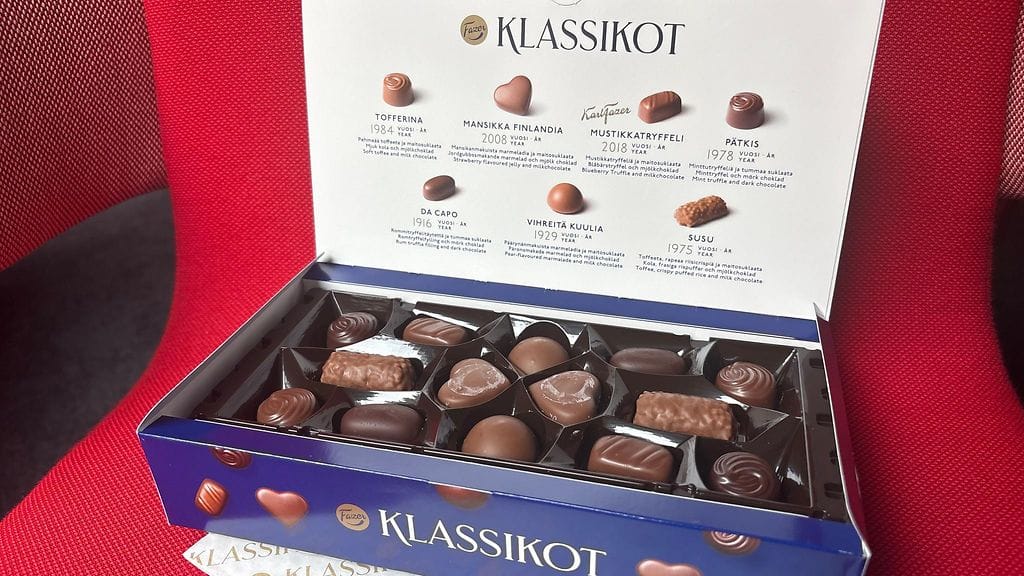 Fazer Klassikot konvehtirasia auki