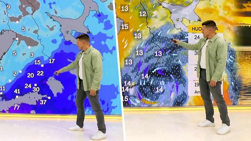 Kaatosateita ja sähkökatkoja! Tänne illan myrsky iskee pahimmin