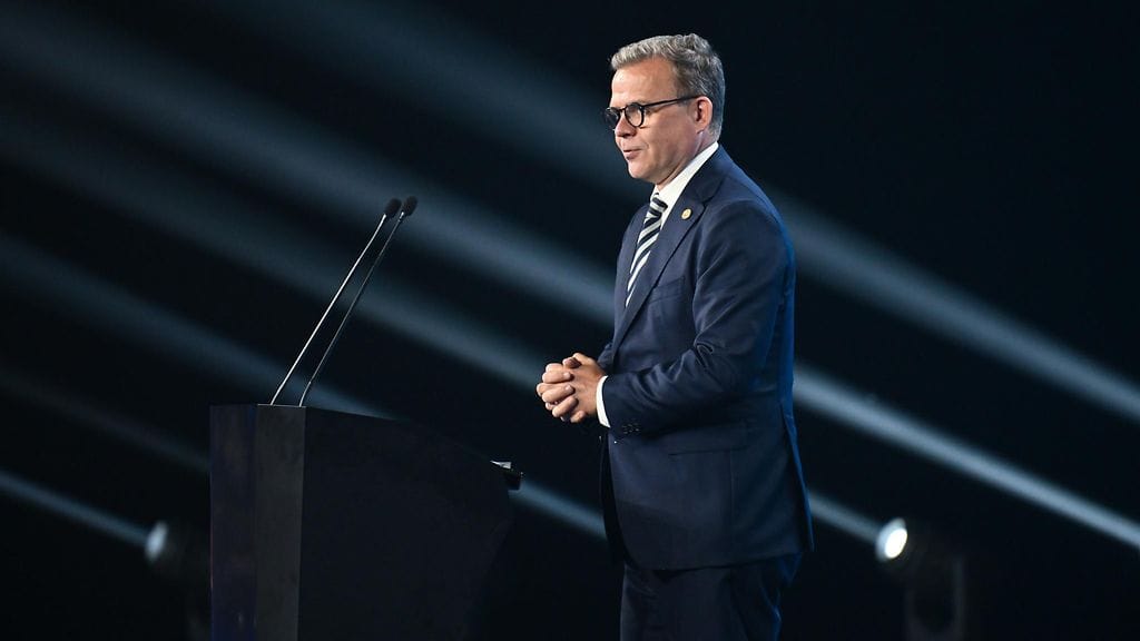 Pääministeri Petteri Orpo kuvattuna Puolan Gdanskissa kesäkuussa 2026.