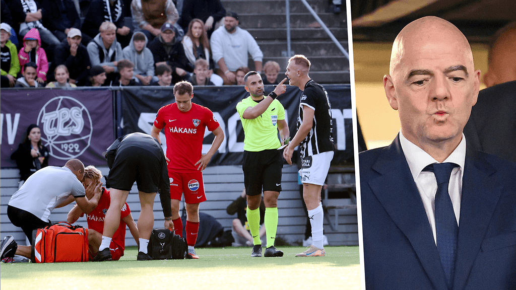 Kansainvälisen jalkapalloliiton puheenjohtaja Gianni Infantino kommentoi Veikkausliigan Turun derbyssä erotuomarina toimineen Peiman Simanin kohtelua.