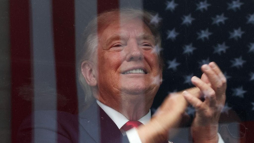 Presidentti Trump 23. elokuuta.