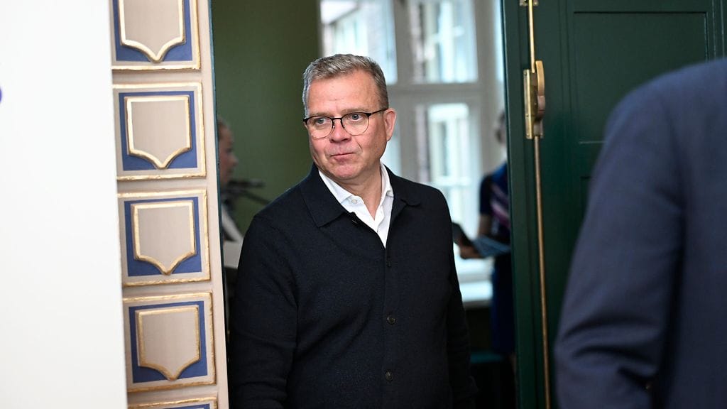 Pääministeri Petteri Orpo kokoomuksen ministeriryhmän kokouksessa Lahdessa 19. elokuuta 2026.