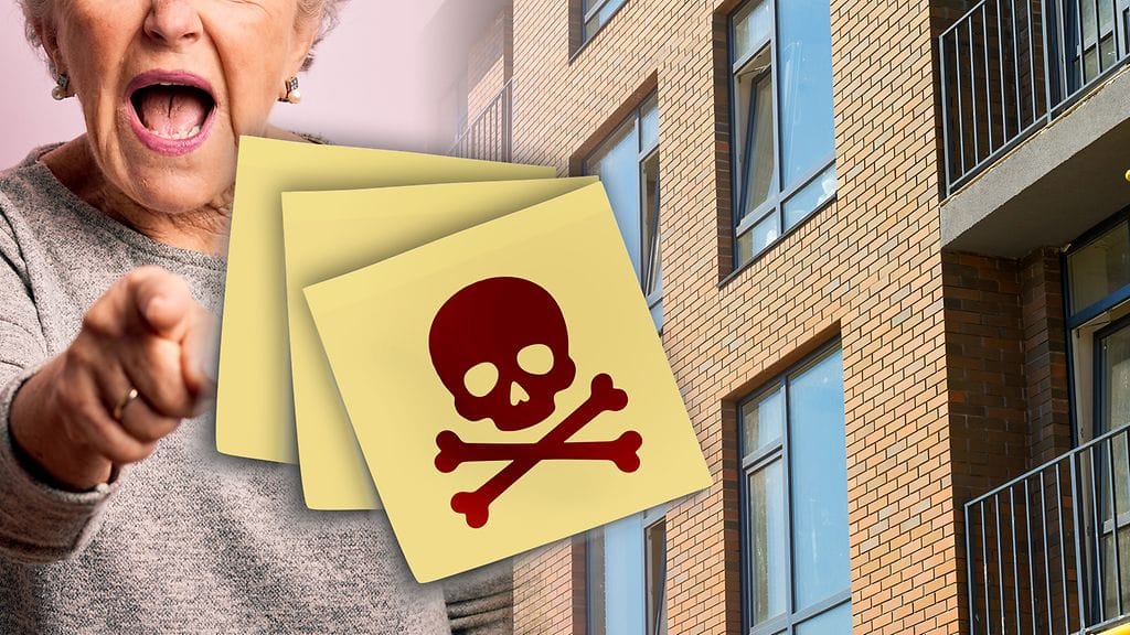 Nainen laittoi heippalappuja, hakkasi seiniä ja huusi öisin. Vuosien piina päättyi lopulta tuomioon.