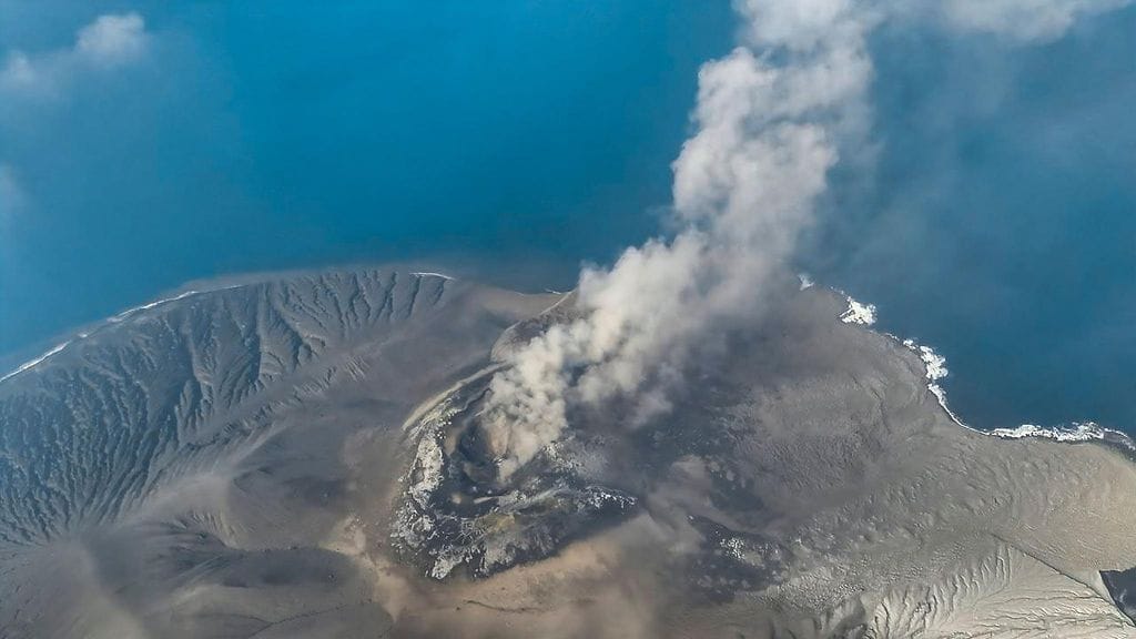 Kuva sunnuntailta Krakatau-tulivuoresta.