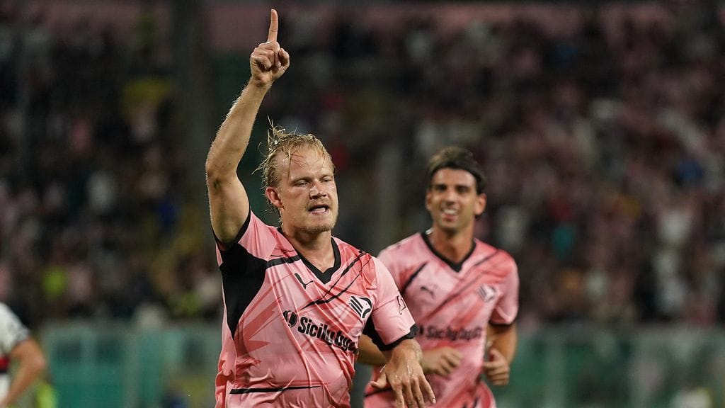 Joel Pohjanpalo iski Palermolle voittomaalin Sampdoriaa vastaan.
