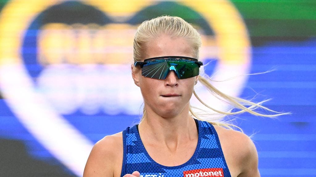 Alisa Vainio kävi treenaamassa Suomen mestaruuden.