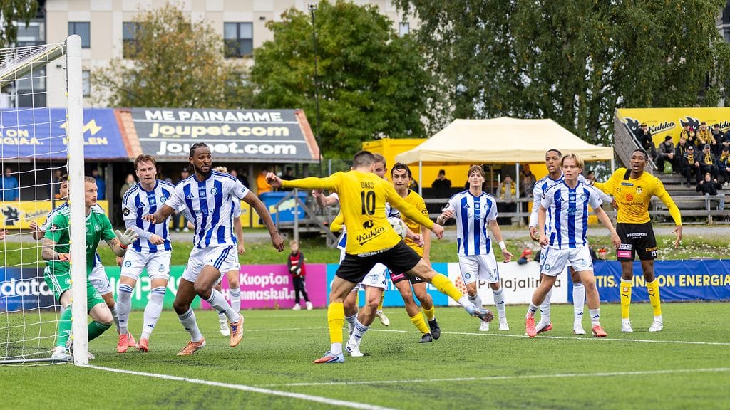 KuPS ja HJK tasasivat pisteet sunnuntaina Kuopiossa.