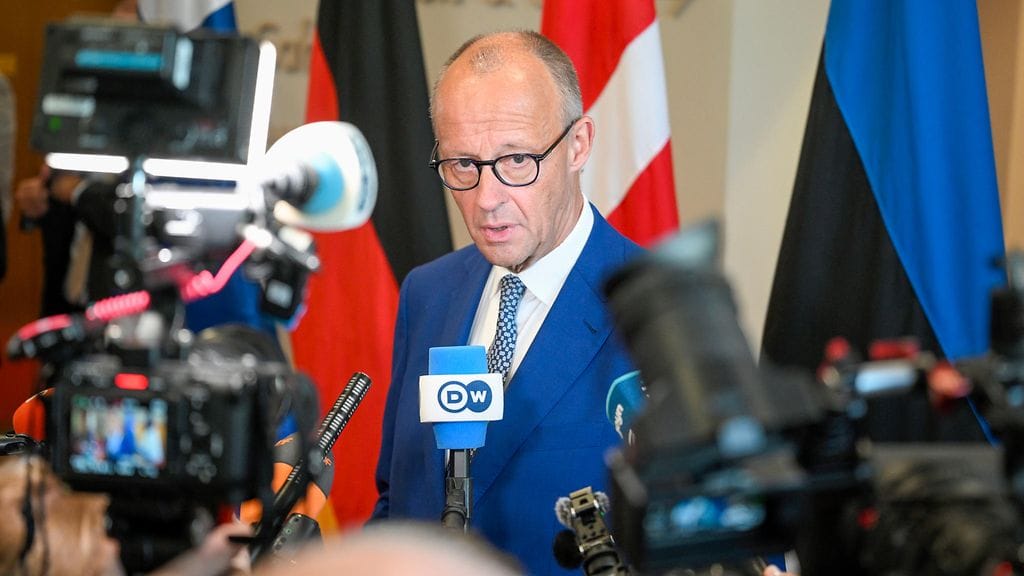 Saksan liittokansleri Friedrich Merz Rovaniemellä järjestetyssä arktisessa huippukokouksessa 14. syyskuuta 2026.