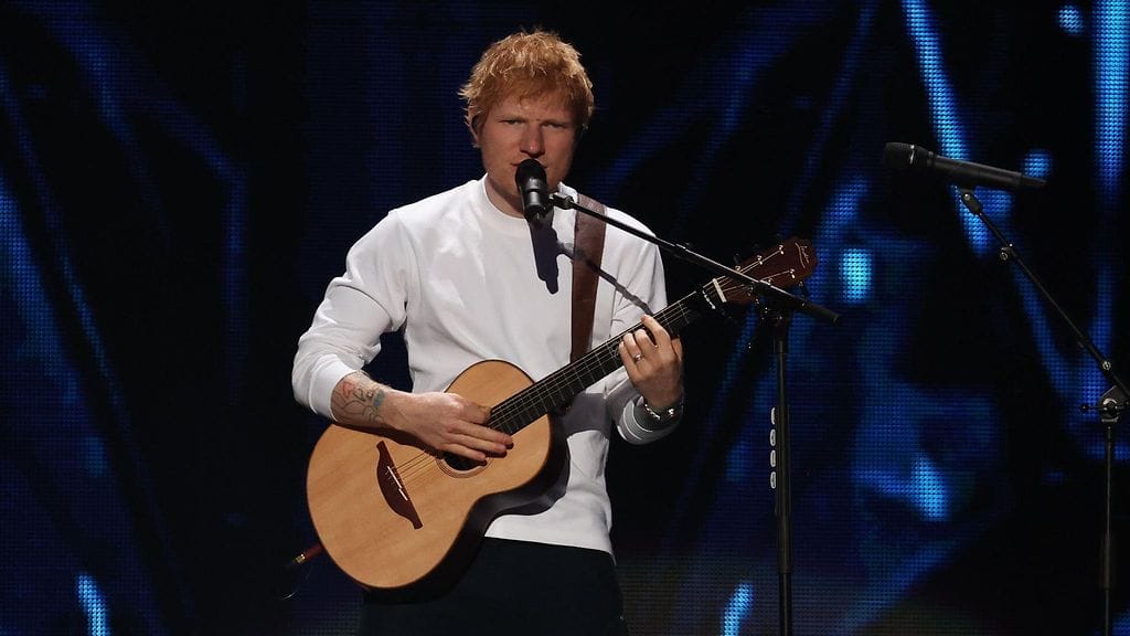 Ed Sheeran joulukuussa 2025.