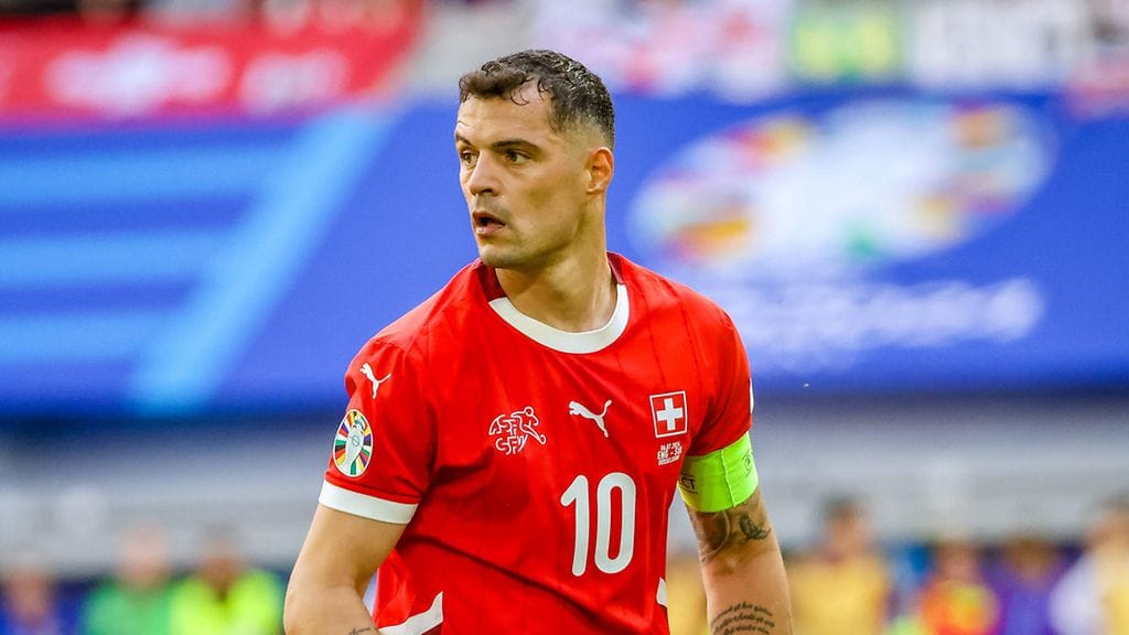 Granit Xhaka kipparoi kesällä Sveitsin maajoukkuetta jalkapallon MM-kilpailuissa.