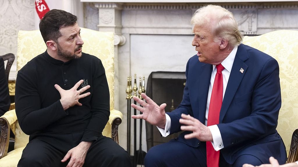 Presidentit Zelenskyi ja Trump riitelivät julkisesti helmikuussa 2025 Valkoisessa talossa. Tänään kaksikko tapaa erittäin kireissä tunnelmissa.