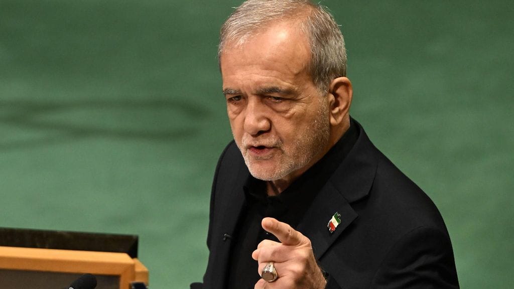 Iranin presidentti Masoud Pezeshkian puhui kovin sanankääntein Yhdysvalloista ja Israelista keskiviikkona YK:n yleiskokouksessa.