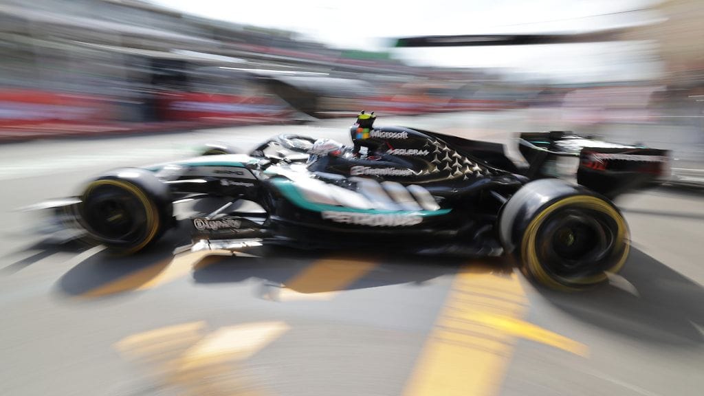 Kimi Antonelli Azerbaidzhanin F1-varikolla.