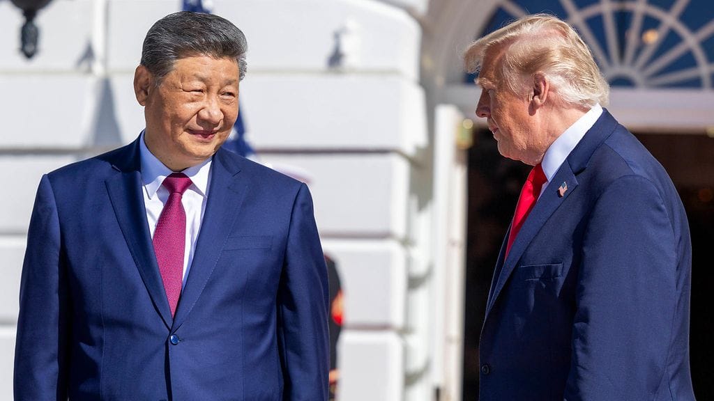 Kiinan presidentti Xi Jinping ja Yhdysvaltain presidentti Donald Trump Washingtonissa 24. syyskuuta 2026.