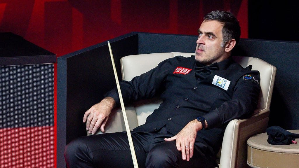 Ronnie O'Sullivanin peli ei kulkenut Kiinassa maanantaina.