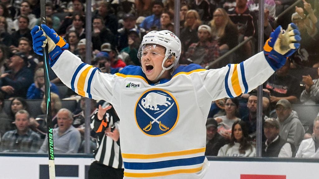 Konsta Helenius viimeisteli maalin Buffalo Sabresille.