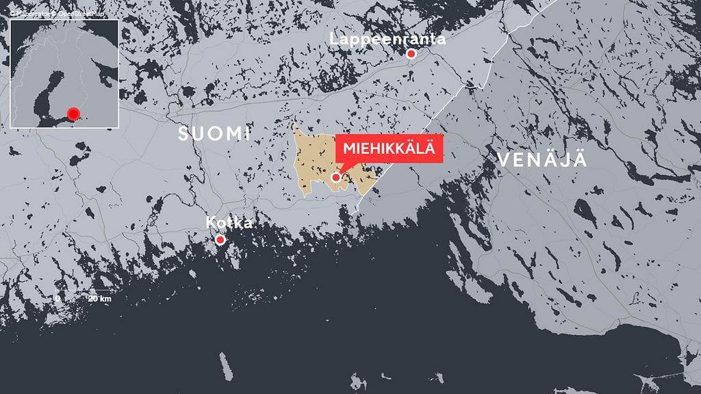0710 Miehikkälä kartta