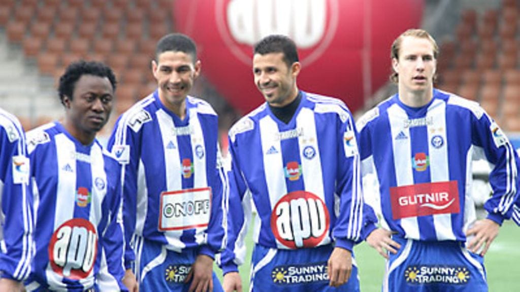 Kabba Samura, Farid Ghazi, Nasser Medjoudj ja Vili Savolainen, kuva: Lauri Ouvinen