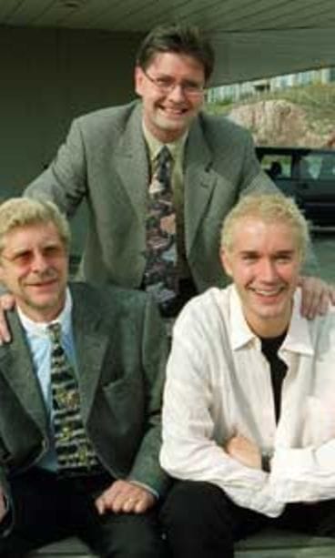 BumtsiBum-shown kolmikko Jari Puhakka, Seppo Hovi ja Marco Bjurström.