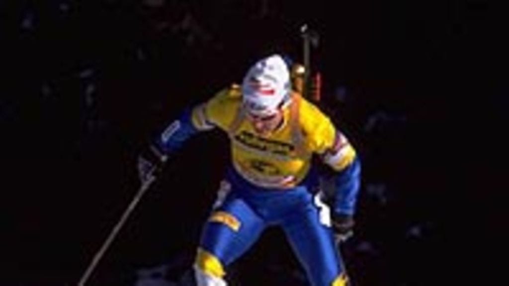 Magdalena Forsberg; Photo: Allsport UK /Allsport