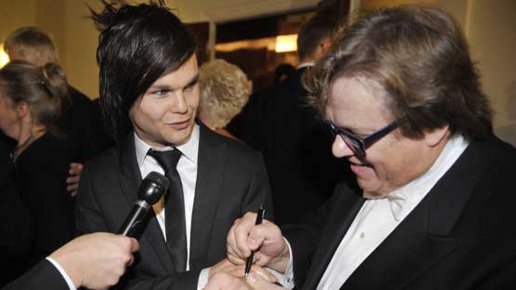 Lauri Ylönen ja Mikko Alatalo juttusilla.