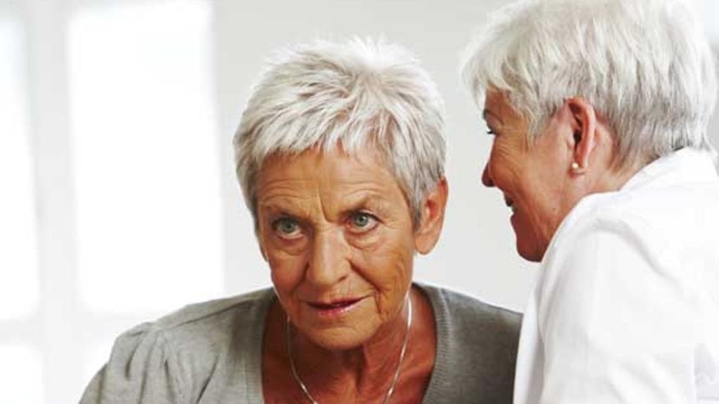 Huonokuuloisuus häiritsee elämää. Kuvituskuva.