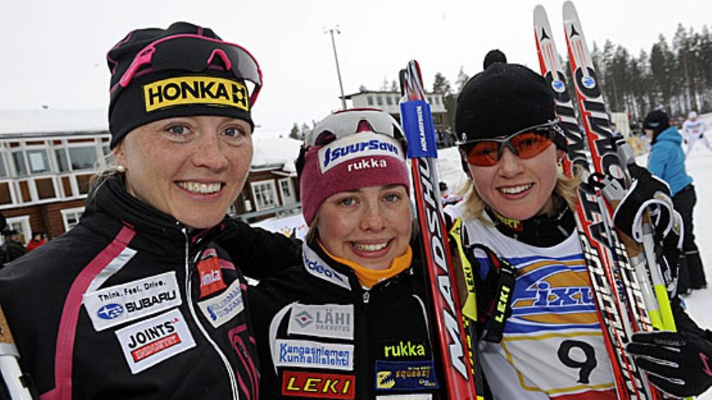 Virpi Kuitunen, Silja Tarvonen ja Heini Hokkanen, kuva: Timo Jaakonaho/Lehtikuva