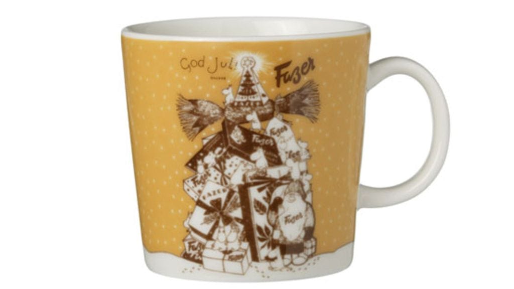 Muumimukien Graalin malja, Fazerille valmistettu erikoismuki.