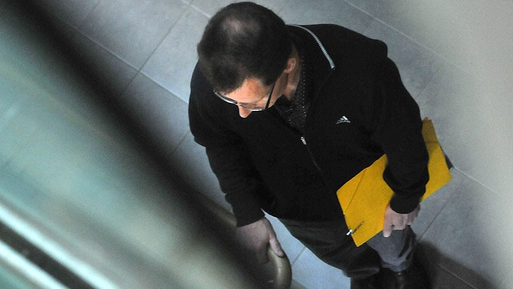 Kari-Pekka Kyrö Helsingin käräjäoikeudessa 12. toukokuuta.