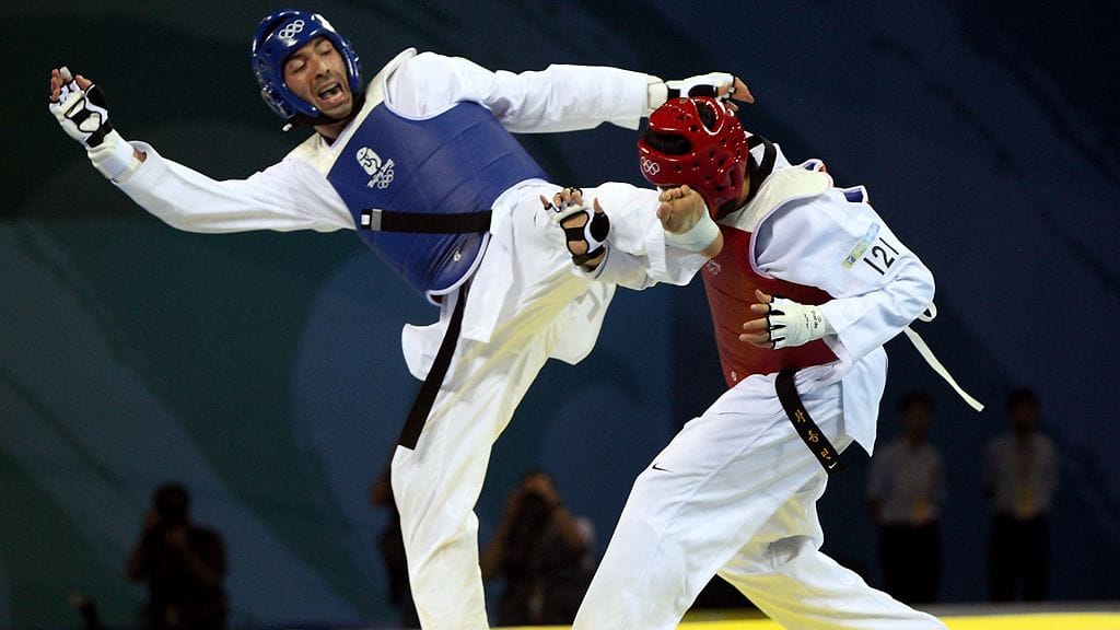 Taekwondofinaalissa Alexandros Nikolaidis vs Dongmin Cha
