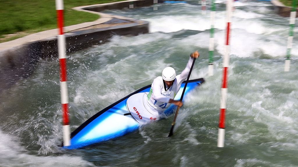Koskimelonnan harjoitukset käynnissä ennen varsinaisia kisoja, Peking 2008.