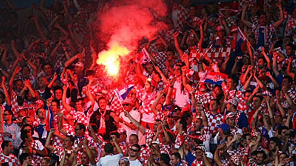 Kroatialaisten soihdutus, kuva: Clive Mason / Getty