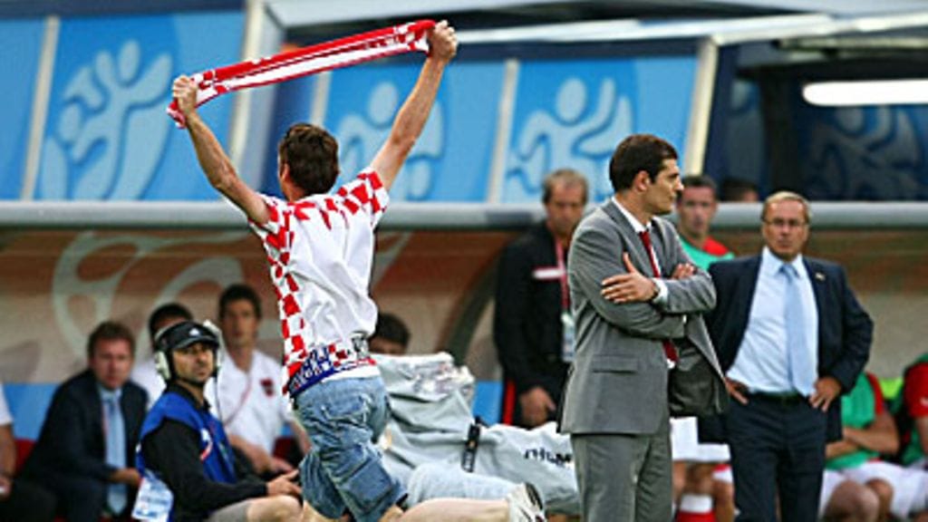 Kroatialaiskannattaja kentällä, kuva: Jamie McDonald / Getty