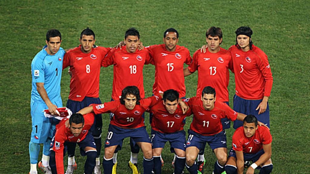 Chilen joukkue, kuva:Getty/Ian Walton