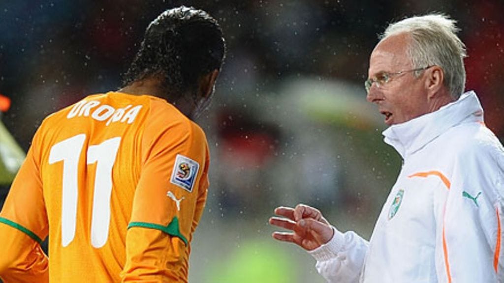 Didier Drogba ja Sven-Göran Eriksson, kuva: Laurence Griffiths/Getty Images