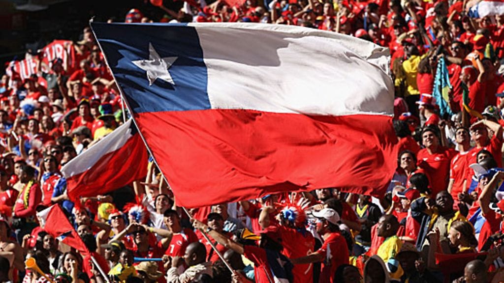 Chileläisfaneja. Kuva: David Cannon/GETTY.