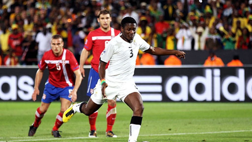 Asamoah Gyan, kuva: Phil Cole/Getty Images