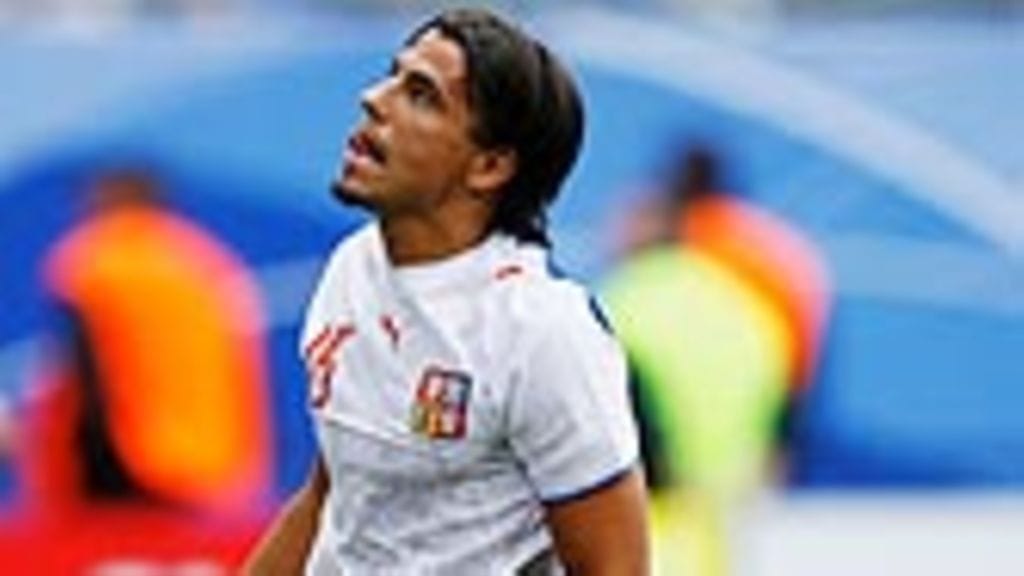 Milan Baros, Tshekki, Photo: Clive Mason/Getty Images Sport