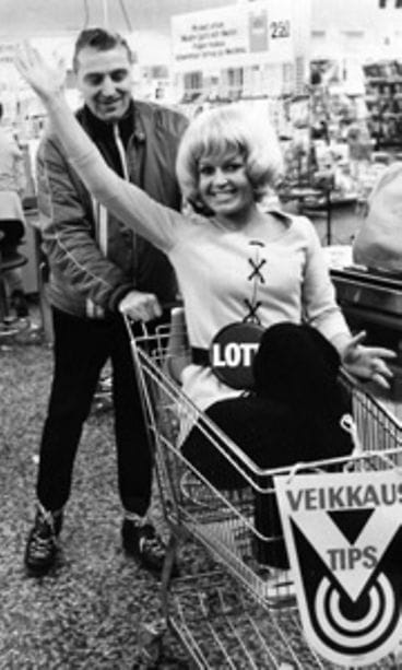 Lottohuumaa vuonna 1973.