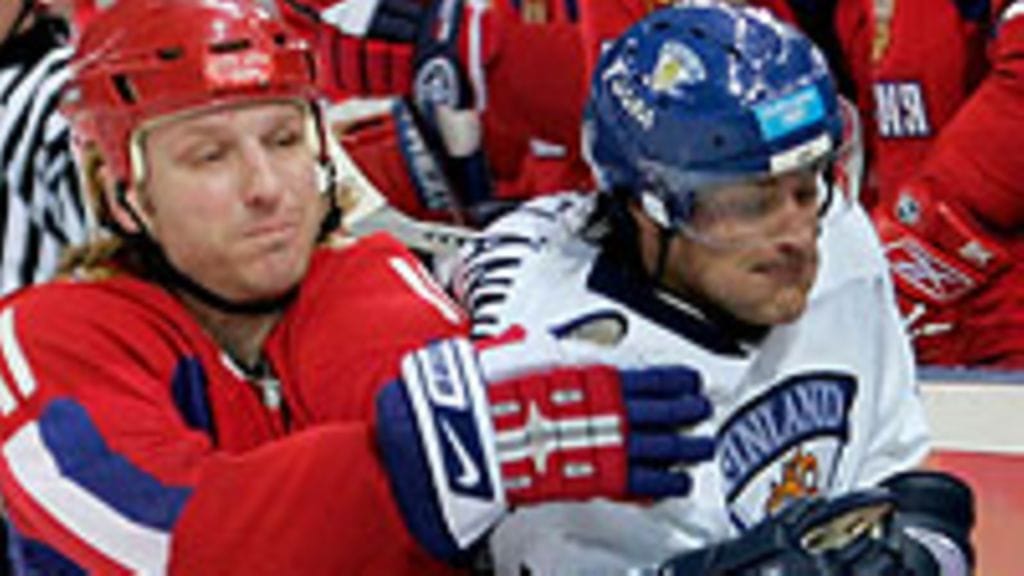Teemu Selänne Venäjä-ottelussa, kuva: Brian Bahr