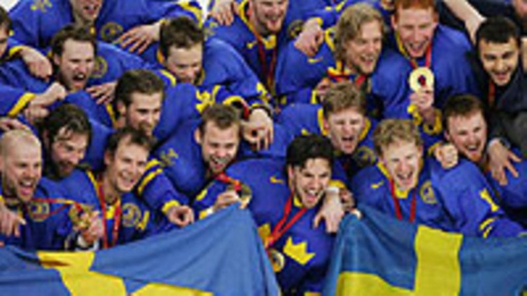 Tre Kronor juhlii, kuva: Robert Laberge