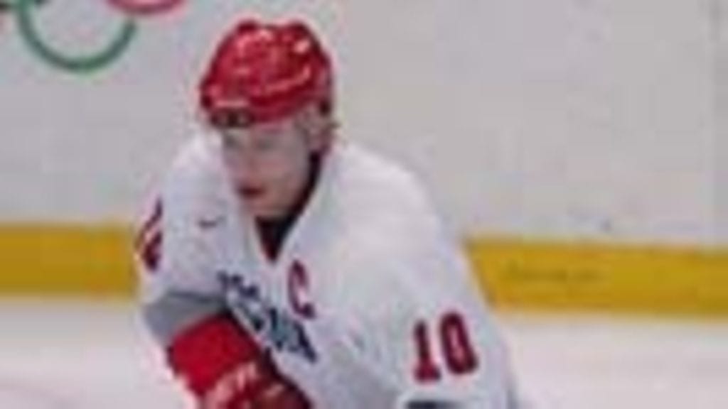 Pavel Bure Venäjän maajoukkuepaidassa, Nagano 1998; Photo: Doug Pensinger /Allsp