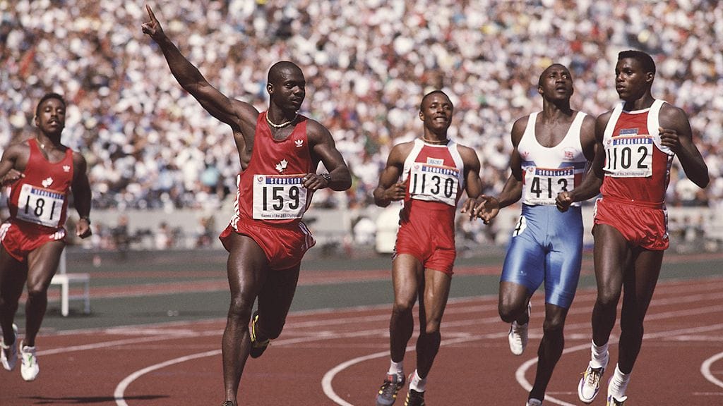 Soul 1988: Ben Johnson juhli 100 m olympiakultaa ja ME-aikaa, kunnes jäi kiinni dopingista ja menetti voittonsa.