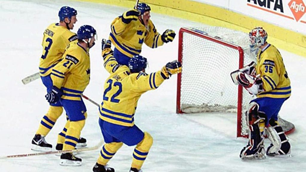 Ruotsi juhlii vuoden 1998 MM-kultaa.